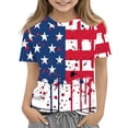 thumbnail image 3 of oelaio 250 Anniversary USA Shirt for Kids 1776-2026 250th USA 4th of July Tshirts Girls Boys Independence Day Tee Tops Pink 110, 3 of 6