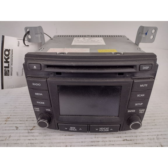 Pre-Owned 14 15 Hyundai Sonata AM FM CD MP3 Satellite Radio Receiver OEM - Verify Specific Vehicle Fitment In Description - (Good)