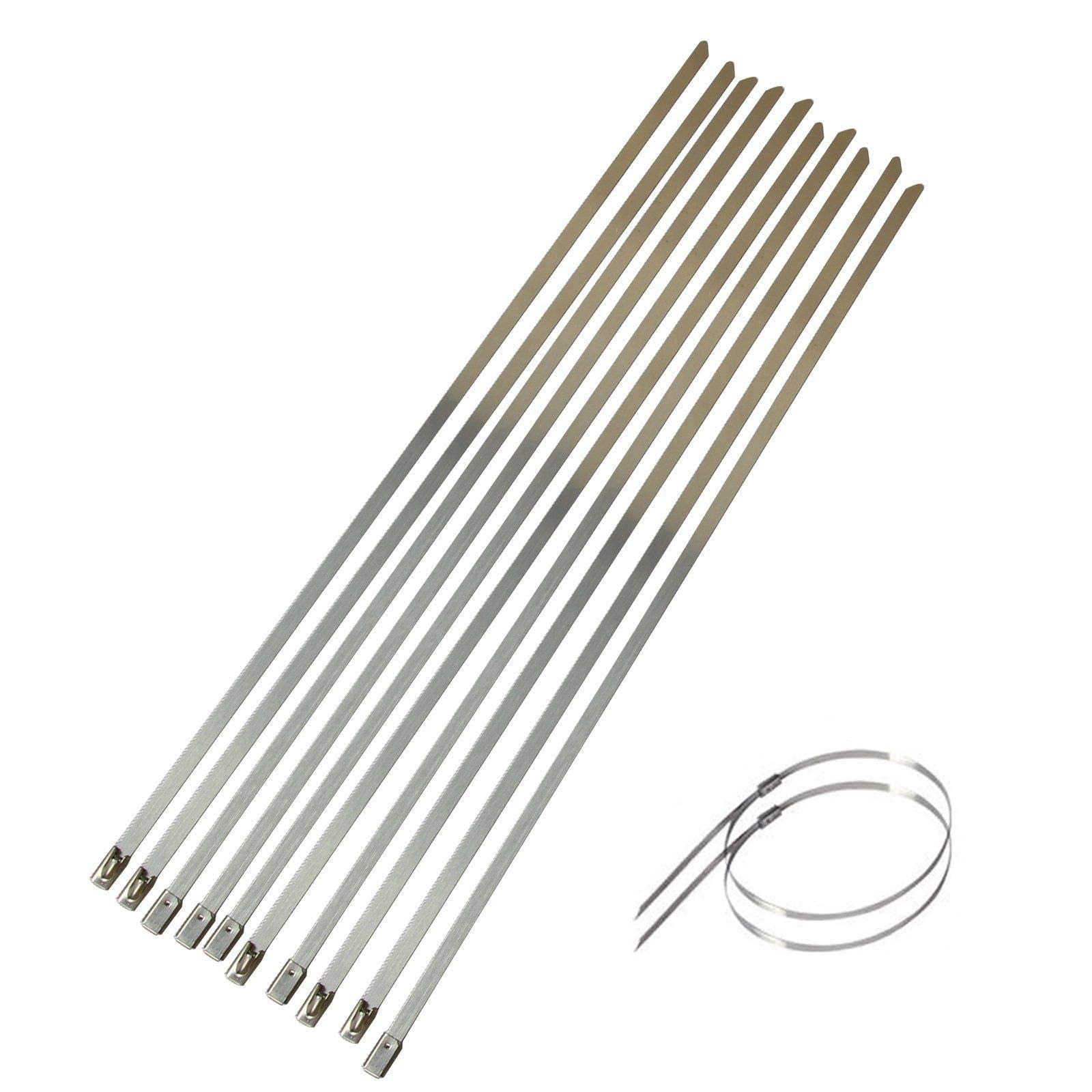 Confote 2" x 50Ft Red Roll Fiberglass Exhaust Header Pipe Heat Wrap Tape + 10 Zip Ties