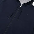 thumbnail image 2 of Champion Men Zip Up Hoodie, Big and Tall Fleece Jacket Men, Perfect Zip Hoodie Navy, 2 of 7