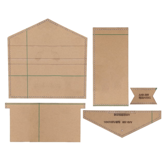 Conjunto de plantillas de plantilla Cartera de acrílico Herramienta de bricolaje Plantillas de cuero Plantilla acrílica de cuero para billetera ANGGREK Otros