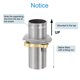 thumbnail image 4 of Tubo de Extensión para Grifo Uxcell 3" x 1.25" Accesorios de Grifo de Acero Inoxidable para Aumentar la Altura Fijos para Lavabo, 4 of 6
