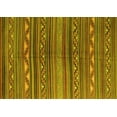thumbnail image 1 of Ahgly Company Machine Washable Indoor Rectangle Southwestern Yellow Country Area Rugs, 2' x 5', 1 of 4