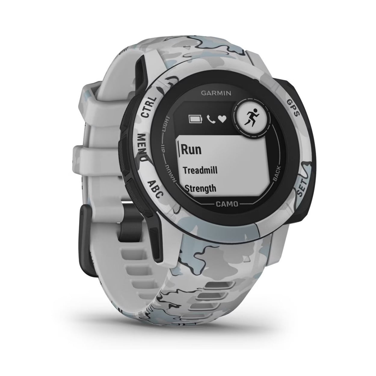 Restored Garmin Instinct 2S Camo Edition Multi-GNSS GPS Smartwatch - Mist Camo (Refurbished)