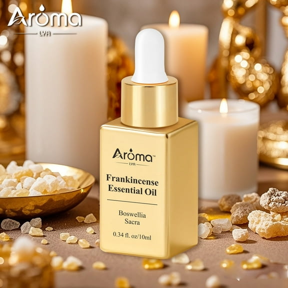 AromaLya 10ml Frankincense Fragrance Oil | Woody Balsamic Scented Oil for Diffusers & Home | Spiritual Aromatic Blend