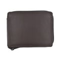 thumbnail image 4 of Zippered Bifold Leather Wallet W/Removable Plastic Inserts in Leather Casing W/Snap Enclosure 56, 4 of 19