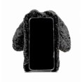 thumbnail image 4 of Plush Bunny Phone Case for SE 2020/8/7 - Soft Silicone Shockproof Cover with Glitter Crystal Design for Girls, 4 of 5