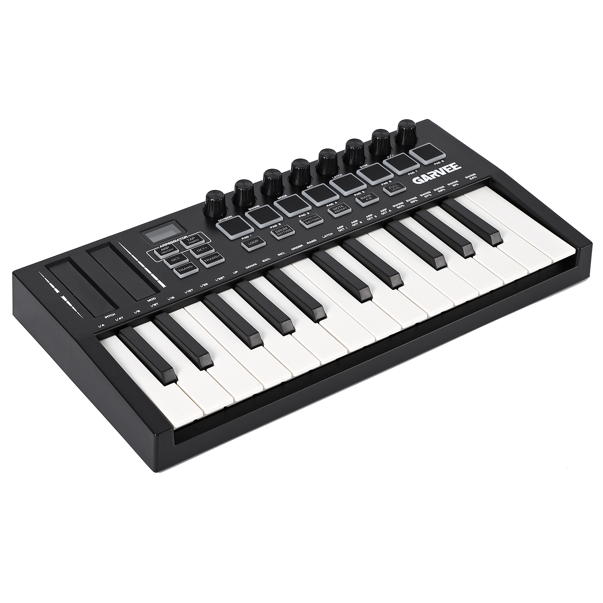 M-Vave, USB MIDI Keyboard Controller, 25 Keys, Black - Walmart.com