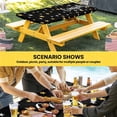 thumbnail image 6 of Black Graduation Table Cloths for 5 Foot Rectangle Tables, Stars Modern Art Patio Waterproof Elastic Fitted Tablecloths, Washable Rectangular Table Cover for Camping, 6 of 8