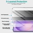 thumbnail image 2 of AICase 1pc Privacy Tempered Glass Screen Protector + 1pc Camera Lens Protector Cover For Samsung Galaxy S26 Ultra S26+ S26, 2 of 16