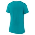 thumbnail image 3 of Women's Aqua Charlotte Hornets Alternate Logo V-Neck T-Shirt, 3 of 3