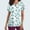 A-Light Blue, variant on Purple Womens Short Sleeve Tops Summer Print Graphic Scrubs for Women Fashionable Casual V-Neck Work T Shirt for Women with Pockets XL