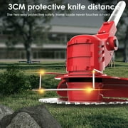 G·PEH Electric Weed Wacker, Battery Powered 24V 2000mAh, Cordless Weed Eater Brush Cutter Grass Trimmer Edger Stringless Weed Cutter Lawn Edger Mower