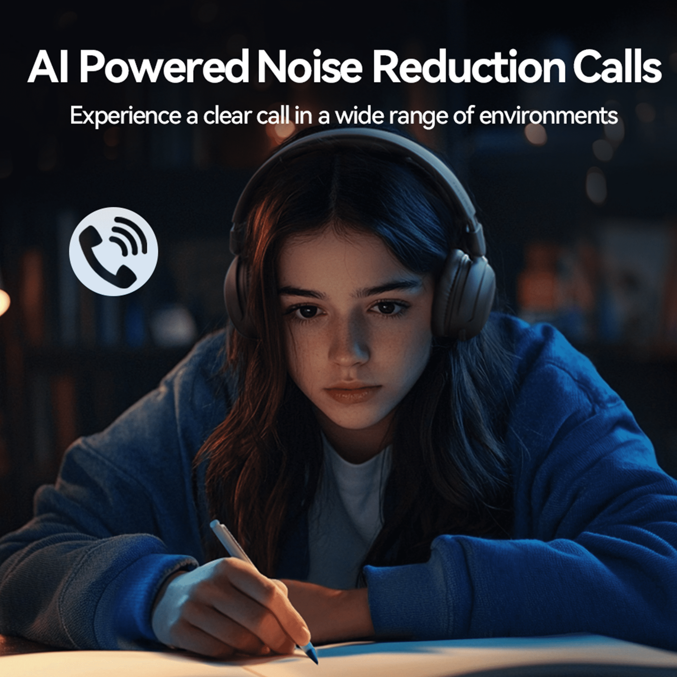1MORE Sonoflow Mini HQ20 Noise Cancelling Bluetooth over-Ear Headphones, Black