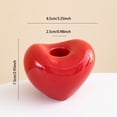 thumbnail image 2 of Heart Shaped Candlestick Ceramic for Valentines Day Home Decor, 2 of 8