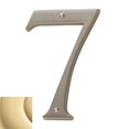 thumbnail image 1 of Baldwin 90677031 CD House Number 7, Non-Lacquered Brass, 1 of 1