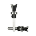 thumbnail image 3 of Ruibeauty 1/4\" Shank Carbide Dovetail Router Bit With Bottom Bearing Woodworking Cutters, 3 of 5
