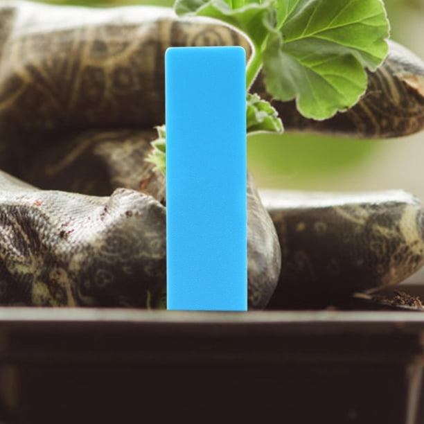 Marcador de etiquetas para plantas, 100 piezas de plástico con nombre de flor, marcador de etiquetas para jardinería, integración perfecta