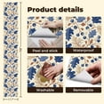 thumbnail image 5 of Peel and Stick Wallpaper 17.7in x 9.8ft Blueberry Oak Leaf Botanical Beige Contact Paper Vinyl Self-Adhesive Removable Wall Paper for Bedroom Nursery Bathroom Renter Friendly, 5 of 8