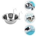 thumbnail image 3 of 2 Sets Pet Stainless Steel Hanging Bowl Pet Bowls Stainless Steel Pet Food Container, 3 of 4