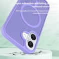 thumbnail image 3 of Decase Skin-Feel Anti-Scratch PC+TPU Case for iPhone 16,Compatible with Mag-Safe,Translucent Matte Drop Proof Phone Case,Rugged Back Cover for iPhone 16 Case,Purple, 3 of 4