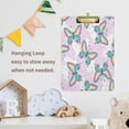 thumbnail image 7 of Coolnut Fashion Butterflies 12.5"x9" Clipboard, Acrylic Fashion Letter A4 Size Clipboards with Metal Clip for Nurses, Students,Teacher,Women, Man-Gold12x9in, 7 of 7