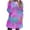 Purple, variant on Womens Long Sweatshirts Sherpa Fleece Tunic Tops with 2 Pockets Tie Dye Multicolor Casual Trendy Fuzzy Sweaters (XL, Purple)