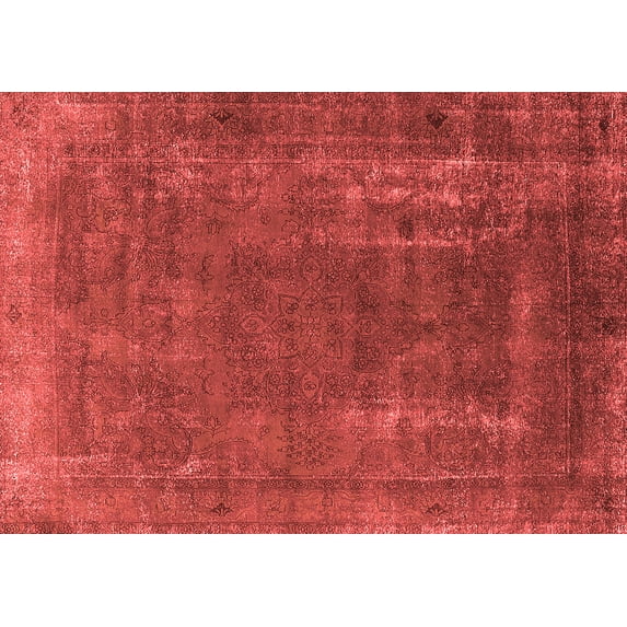Ahgly Company Indoor Rectangle Oriental Red Industrial Area Rugs, 4' x 6'
