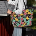 thumbnail image 4 of Wukai Angry Shark Pattern Print Zipper Bag,large Beach Tote Bag,Waterproof Sandproof Bag,Grocery and Picnic Tote Travel Bag, 4 of 5