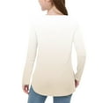 thumbnail image 6 of YUNAFFT Girls Long Sleeve T-Shirts Soft Cotton-like Side Slit Hem Casual Top for 2-12Y, 6 of 7