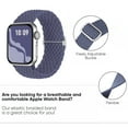thumbnail image 2 of ZSOU 4 Pack Braided Stretchy Bands for Apple Watch 42mm(Series 1-3)/44/45/46/49mm Women - Multicolor, 2 of 4