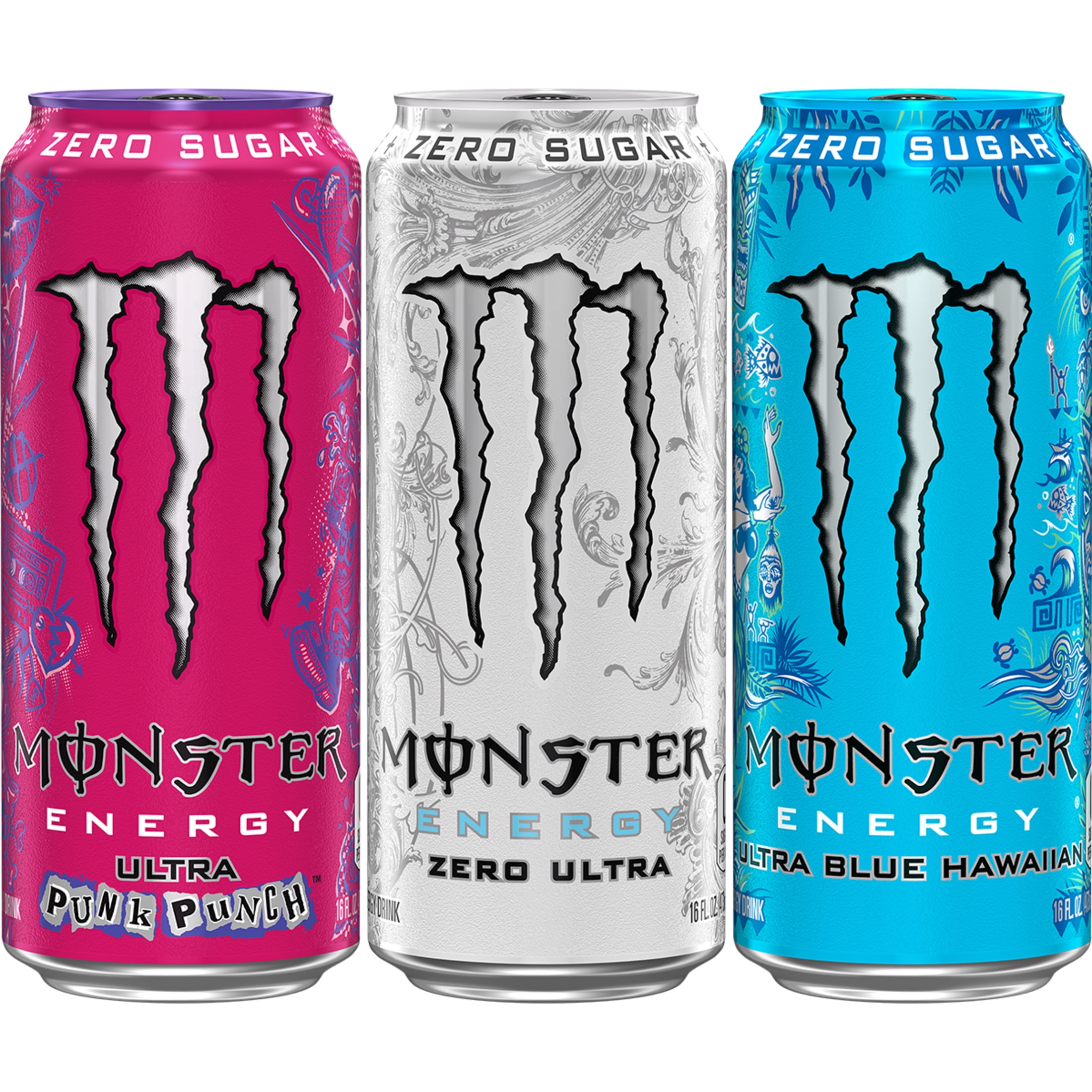 Monster Energy Ultra Variety Pack, Liberty, Sugar Free Energy Drink, 12 Pack 16 Fl Oz