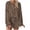 C-Brown249, variant on DHFJKG Womens Pajama Sets 2 Piece Henley Outfits Long Sleeve Tie Dye T Shirts Drawstring Shorts Set Soft Sleepwear Comfortable Home Clothes