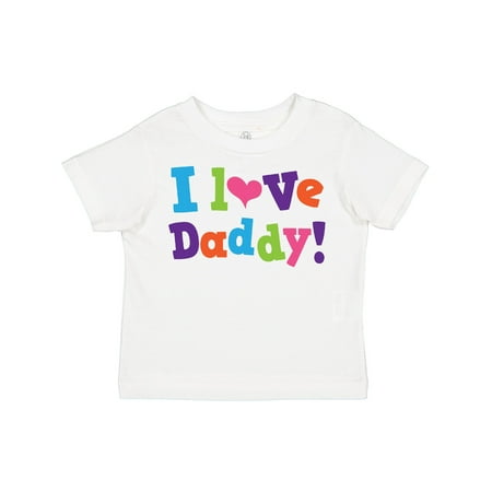 

Inktastic I Love Daddy Girls Gift Toddler Toddler Girl T-Shirt