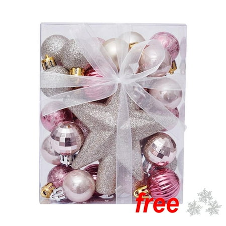 Famtkt Christmas Balls 30Pcs Christmas Ball Baubles Party Xmas Tree Decorations Hanging Ornament Decor Christmas Tree Decorations On Clearance