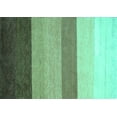 thumbnail image 1 of Ahgly Company Machine Washable Indoor Rectangle Abstract Turquoise Blue Contemporary Area Rugs, 8' x 10', 1 of 4