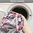 thumbnail image 2 of Floral Dog Crate Cover, Modern Design Rose Bouquets on Quirky Geometric Background Illustration, Easy to Use Pet Kennel Cover Small Dogs Puppies Kittens, 7 Sizes, Pale Pink Coral Grey, by Ambesonne, 2 of 6