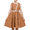 Brown Polka Dot, variant on Sunny Fashion Girls Dress Polka Dot Butterfly Belt Asymmetrical Playful 6 Years
