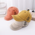 thumbnail image 6 of Fitted Cap Letter Print Sun Protective Breathable Children Baseball Cap for Travel, 6 of 8