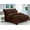 Chocolate Brown, variant on Elegant Comfort  Wrinkle Resistant - Silky Soft Dobby Stripe Bed-in-a-Bag 8-Piece Comforter Set --HypoAllergenic - Full/Queen, Gray