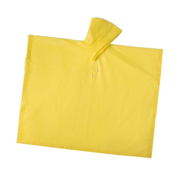 Abrigo impermeable para niños, largo con capucha, cómodo y resistente al agua para niños y niñas. Amarillo