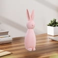 thumbnail image 4 of Decoraciones de Pascua, regalos de Pascua, adornos de Pascua, adornos de conejos de orejas largas sentados, modelo de habitación, sala de estar, mueble de TV, conejos lindos, decoración del hogar, ado, 4 of 6