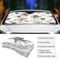 thumbnail image 5 of Disketp Windshield Sun Shade, Car Sun Shade For Front Window Vintage Palm Trees Sunshades Sun Visor Protector Blocks Uv Rays Foldable, 5 of 9