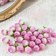 thumbnail image 6 of WUXIAB 1Pc Artificial Silk Flower Heads for Decoration,Small Rose Buds,Flower Heads in for Crafts Carnation Peony Artificial Rose Flower Heads European Wedding Decoration DIY Accessories Flowers,Pink, 6 of 7