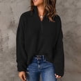 thumbnail image 4 of Suéter de mujer, elegante suéter de punto con cremallera, suéter de cuello alto para mujer, otoño, suéter de punto grueso para mujer, suéter de invierno, suéter de punto casual, suéter, 4 of 6