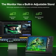 15.6 Inch 1080P IPS HDR Portable Monitor Laptop Screen Extender W/ HDMI USB-C