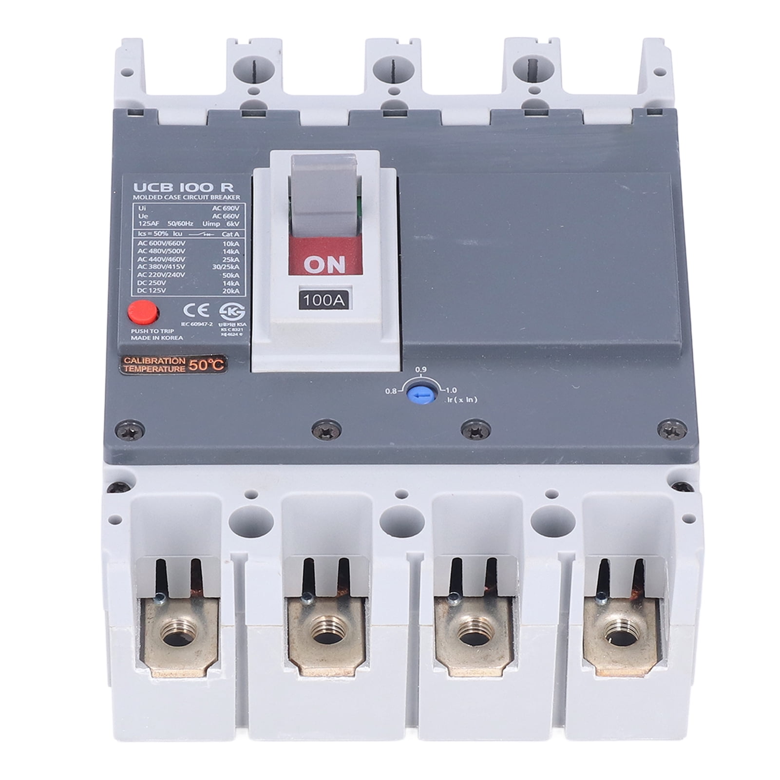 4P Circuit Breaker, MCCB Circuits Breakers 100A Short Circuit
