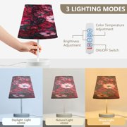 YAZAOO Table Lamp Creative Crimson Elegance Pattern Simple Pattern Night Light