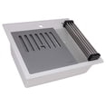 thumbnail image 6 of Ruvati RVG1622BK 23 in. Epi Cube Granite Composite Workstation Drop in Top Mount Wet Bar Prep Sink, Matte Black, 6 of 7