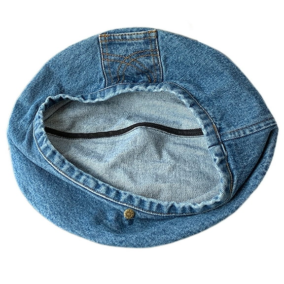 Elegant Denims Beret Hat for Women Soft Bonnet Hat Vintage Painters Cap Fashion Cap Casual Sunproof Cap